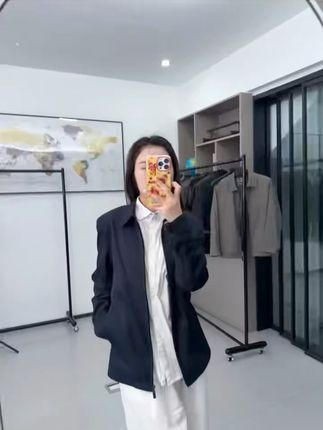 中老年男士商务夹克,穿出简约气质,免费退货无忧购! #通勤穿搭如何摆脱土气感