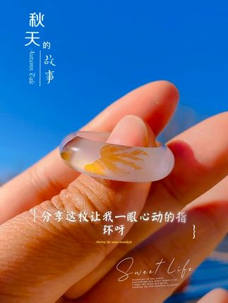 秋天的一片叶子树叶🍂🍁🍂 #暗区突围抖音专属激励 #这也能开播 #带标记发抖音享限时激励 #玛瑙戒圈超好看的意境超美