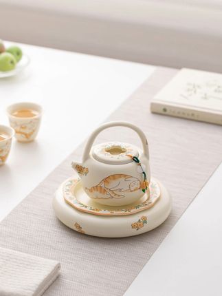 用可爱猫咪茶壶喝茶更加治愈心灵! #茶生活 #茶壶 #泡茶壶 #茶具 #泡茶神器