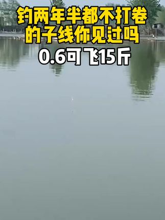 H0.6可以飞15斤 #钓鱼 #鱼线 #钓鱼人就是这么疯狂