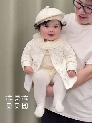 宝宝穿上这件公主包屁衣,百日宴上最亮眼的小公主! 冬天来了!快给宝宝准备一套保暖又百搭的毛衣连体衣吧~这款超棒哦!#女童穿搭 #宝妈推荐 #生女儿就是用来打扮的 #萌娃穿搭 #被秋日氛围感穿搭拿捏了