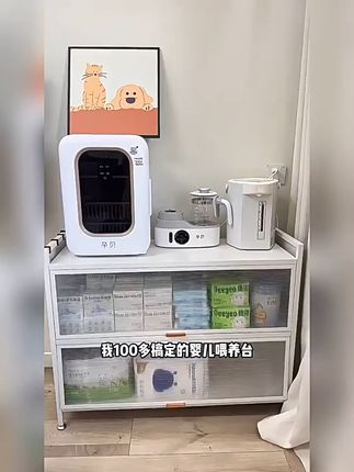 宝宝奶瓶玩具全搞定!防尘收纳柜太实用了! 这个小物件真的太好用了!家里有娃必备!!!现在下单还包邮哦~还有运费险呢!#喂养台 #柜子 #收纳柜 #宝宝用品收纳 #防尘柜子
