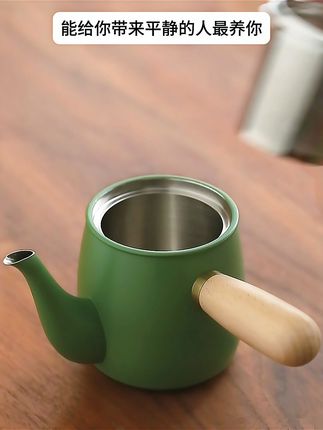 小清新茶壶大容量。 #泡茶神器 #侧把壶茶具套装 #小清新茶具 #茶壶 #泡茶杯