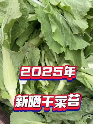 农家自晒干菜苔,锁住春天的味道! 今天又做了很多干货!有需要的朋友点击小黄车下单吧~#农产品#连州菜心干#下饭菜#乡村味道#教你做巨下饭的腌辣椒