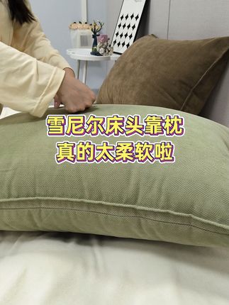 用了这个雪尼尔抱枕,舒服的不想动了! #床头靠背垫简约风 #靠背抱枕卧室 #柔软舒适 #雪尼尔抱枕 #沙发抱枕
