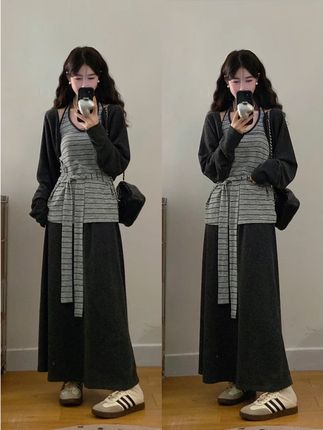 大码女生也能穿出慵懒风! 秋冬季节必备!一件过冬的大码宽松套头针织衫#秋季穿搭 #大码女装 #通勤搭配 #套装 #早秋穿搭三分钟出门不是梦