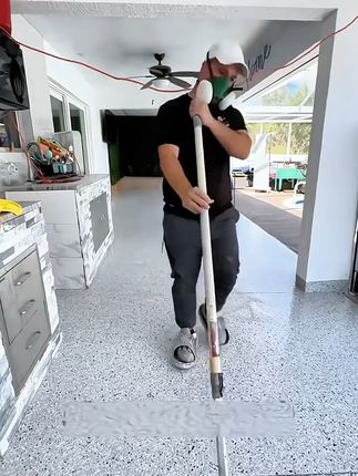 告别粗糙地面,环氧彩砂打造完美无缝大理石效果! 装修不知道选啥材料?这款地板美观又实用!#好物推荐🔥 #环氧彩砂 #地坪漆 #家居好物 #居家好物 