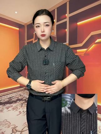 穿上它,你就是职场焦点!透气翻领衬衫,百搭不挑人 秋冬必备!这款高定款式的衬衫真的太好看了吧!!!各种场合都可以穿~#秋季穿搭#品质男装#高级感穿搭#衬衫穿搭#男生秋日有效穿搭