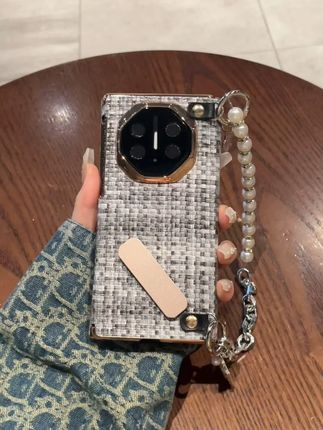 华为Mate XT/XTs三折叠非凡大师手机壳 编织皮纹手提链双中轴,轻奢高级感拉满!#华为mate xt #华为mate xts #手机壳