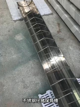养猪省心神器!双面食槽让猪宝宝吃得香又净! 这个小东西太实用了!家里养几只猪都可以试试!#三农#养猪#养猪人#养殖技术#不锈钢猪槽