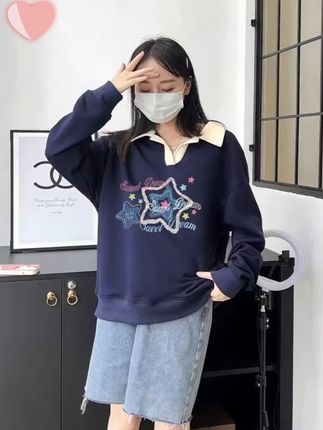 学生党必备!韩系学院风外套,穿出青春范儿,还不怕买错尺 #韩系穿搭 #撞色设计 #秋天落叶🍂 #真维斯 #运费险保障