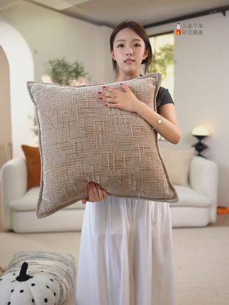 超软大抱枕,客厅瞬间高级感~ 今天要给自己安排一个这样的好物! #我家的长期主义好物 #解锁暑假的N种花式过法 #靠垫抱枕 #靠背枕 #家居好物