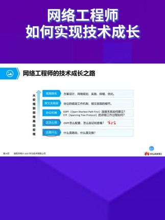 网络工程师如何实现技术成长 华为认证课程分享#华为hcia认证 #华为hcip认证 #华为hcie认证 #希赛华为认证 #华为认证