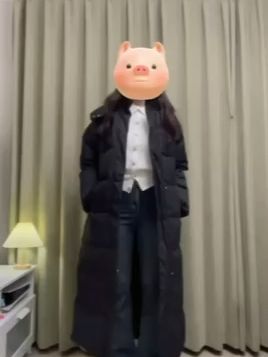 168/4型 长款大棉服十喇叭裤 「 保暖又显瘦! #秋冬穿搭新鲜感在线 #秋冬穿搭 #棉服也能穿出时尚感 #高个子女生 #谁穿谁好看 好看
