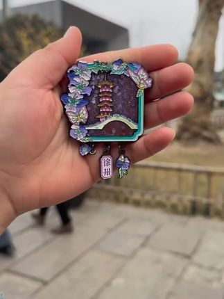 宝莲寺文创冰箱贴,留住旅行记忆! 想了解西游文化?这款文创产品帮你搞定!#中秋节#礼物#中秋礼物#冰箱贴#文创