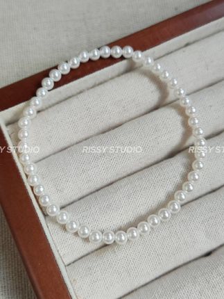 4mm珍珠手链,简单适合叠戴 #饰品 #手链 #珍珠手链 