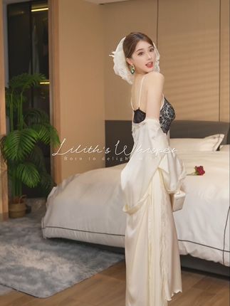 意想不到的多功能!一件=舒适内衣+显瘦睡裙+得体外袍! #睡衣家居服 #性感睡衣 #睡裙 #显瘦穿搭