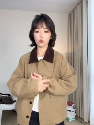 短款外套,秋天必备!穿出时尚感,还不怕买错尺码,运费险