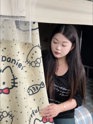 宿舍“小黑屋”神器!静音滑轨遮光帘,睡眠质量UP↑ #学生党 #宿舍好物 #学生宿舍 #开学必备 #床帘