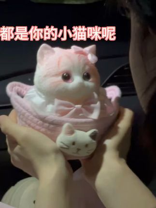 谁能拒绝满眼都是你的小猫咪呢 #猫咪 #捏捏乐 #摆件 #七夕 #食品级材质 