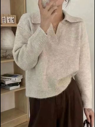 穿上这件温柔毛衣,轻松变身法式女神! 秋冬穿啥?这款针织衫超暖!运费险可退换,放心入!#面料柔软舒适 #秋季穿搭 #慵懒风穿搭 #舒适百搭 #被秋日氛围感穿搭拿捏了