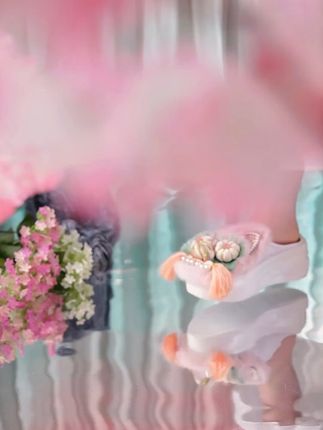 禅修茶道必备 手工虎头步步莲 #古风虎头拖鞋 #民族风松糕鞋 #绣花鞋 #虎头鞋 #软底软面