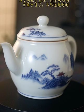 复古青花茶壶,泡茶更显格调! 想喝好茶却没合适工具?这款茶器帮你搞定!#好物推荐🔥#茶具#茶具好物推荐#茶器之美#泡茶神器