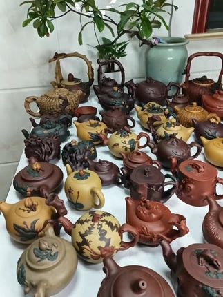 手艺人匠心之作,这把紫砂壶泡茶更香! 各种花器,原矿紫砂,自产自销
