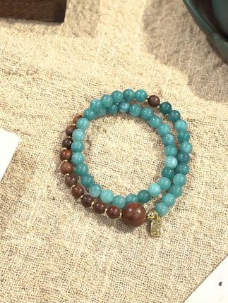 怪不得都爱戴双圈手串呢 越盘越润的色泽真的好喜欢!!不盘就手痒,油润度慢慢显现,不愧是青岚新中式生机灵动蓄力,稳气场护平和真的太香了!!#珠宝首饰 #手串 #手链 #礼物 #新中式穿搭成为中秋宠儿