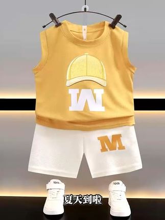 夏日男孩帅气出行!两件套运动装潮酷登场 #夏日穿搭有这搭配公式就够了 #韩潮美学生活坊