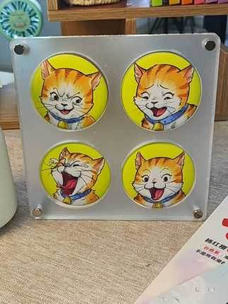哪个孩子能拒绝这么可爱的笑猫漫画吧唧?