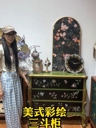 进门就爱上的复古玄关柜,免费退货无压力! 家具大促活动开始啦!下单即送运费险,不满意可退换哦~#实木家具#斗柜#家居好物#居家好物#发现身边的手艺人