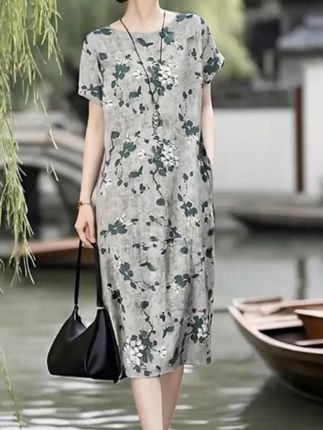 穿上这条国风连衣裙,你就是街头最文艺的风景! 想穿出东方美学?这款服饰帮你搞定!