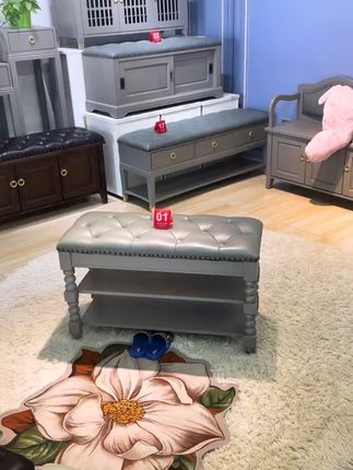 进门再也不怕换鞋麻烦!轻奢换鞋凳,包邮退货无忧 这个小物件真的太好用了!家里有老人小孩的一定要安排上一个!包邮到家还有运费险哦~