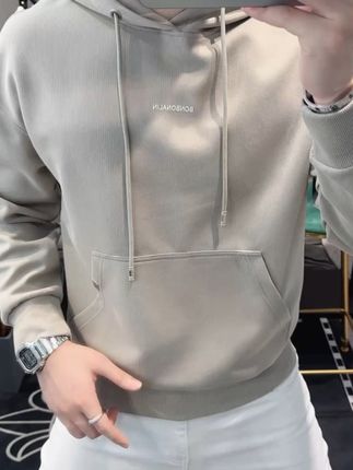 男士轻奢高端痞帅连帽长袖卫衣 #男士连帽卫衣 #男士卫衣 #男士欧货卫衣