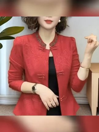 复古盘扣上衣,气质提升不止一点点! 秋冬穿啥?这款立领上装帮你解决难题!经典不挑年龄、身材!#显瘦穿搭#秋季穿搭#气质穿搭#外套穿搭#被秋日氛围感穿搭拿捏了