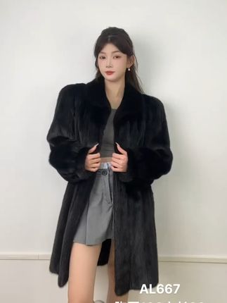 穿上它不怕冷!黑色皮毛外套,免费退货超安心 #通勤穿搭如何摆脱土气感