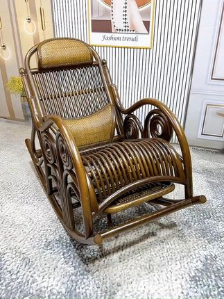 在家也能享受度假风情!印尼真藤大摇椅, #源头实力厂家 #摇椅#纯手工打造