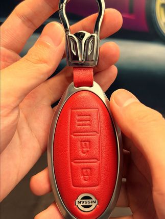 日产真皮钥匙套,告别刮痕烦恼! 原车钥匙容易刮花、掉漆?这款皮质钥匙套帮你解决!