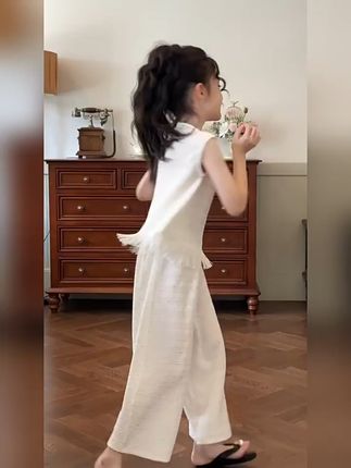 宝贝穿上名媛套装,妈妈再也不担心搭配难题! #女童穿搭 #夏季穿搭