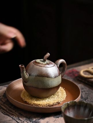 复古窑变泡茶壶 #陶迷 #茶壶