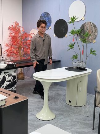 在家也能享受高端会客体验,岩板茶桌椅组合,免费退货无压 #好物推荐🔥 #茶具好物推荐 #岩板茶台 #茶桌茶台 #阳台茶桌
