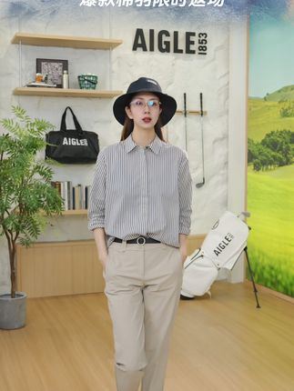 修身显腿细,上身舒适不紧绷 #梨形身材显瘦穿搭公式 #裤子推荐 #神裤推荐 #AIGLE