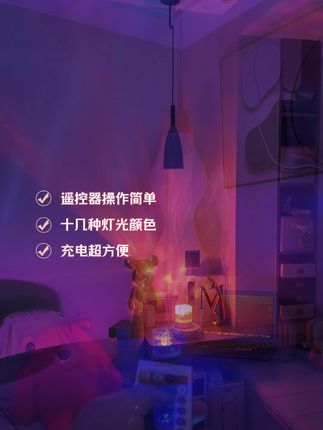 卧室浪漫升级! 这个氛围感满满的氛围灯真的太好看了吧!喜欢的小仙女们赶紧冲!!#氛围灯 #好物推荐🔥 #好物推荐分享 #灯具搭配 #睡觉需要仪式感