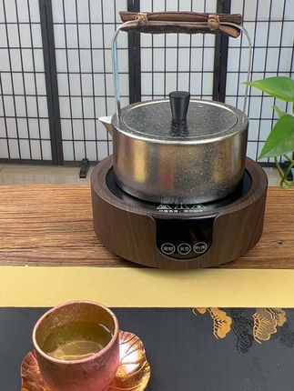 纯钛茶壶,冰晶表面,材质轻盈,烧水无异味。 #茶生活 #高端茶器 #茶具 #茶具好物推荐 #泡茶神器