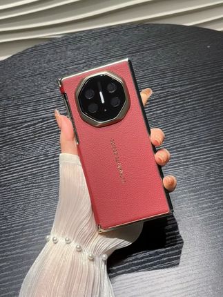 matext手机壳 matext三折叠xt非凡大师手机壳商务皮纹磁吸铰链保护后壳 这个手机壳也太好看了!#华为matext #手机壳