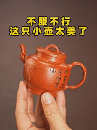 手艺人精工细作,这把紫砂壶泡茶更香! 真的不服不行,这只小壶太美了,喜欢的壶友不要错过! #紫砂壶 #宜兴紫砂壶 #原矿紫砂 #茶具 #茶具好物推荐
