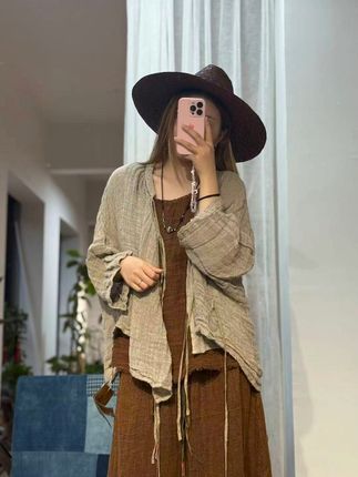 穿上这件亚麻上衣,瞬间变身清新女神! 这个季节穿啥?这款衣服让你温暖又时尚!#面料柔软舒适#衬衫#衬衫穿搭#百搭上衣#早秋高智感职场穿搭