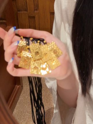 戴上这条碎碎冰福牌项链,好运连连! 想戴寓意美好的项链?这款碎碎平安、岁岁如意的好物别错过!#时尚饰品#首饰分享#小众设计感#项链#夏日穿搭小心机