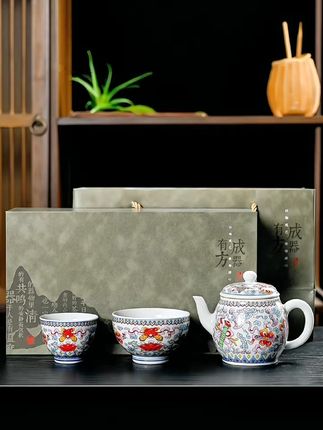 中秋送礼好选择,这套茶具太有面子了! 这个季节喝茶总少不了一把好壶!这套精致小巧的茶具别错过!